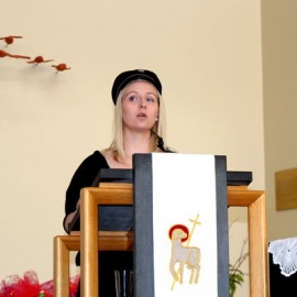 Fulltrúi 10 ára stúdenta, Pálína Jóhannsdóttir.